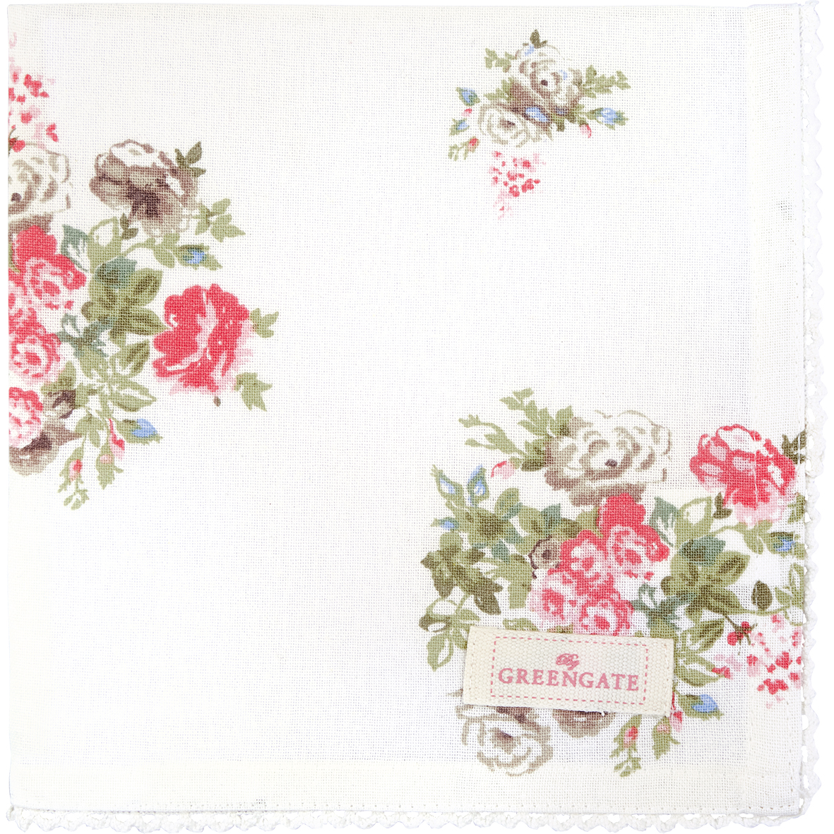 Greengate Stoffserviette Petricia white Limitierte Kollektion