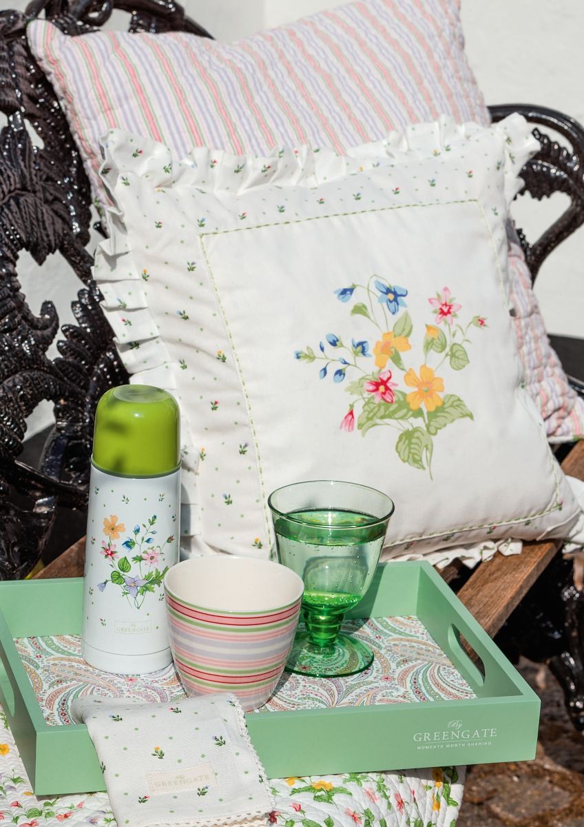 Greengate Geschirrtuch piece printed Alma easter white