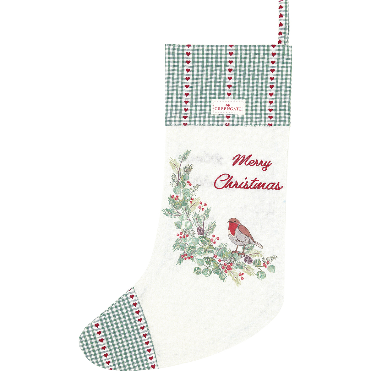 Greengate Weihnachtsstrumpf Leonora Merry christmas