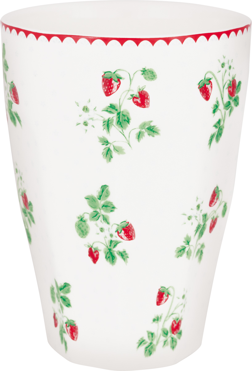 Greengate French Latte Berry white white hoher Trinkbecher