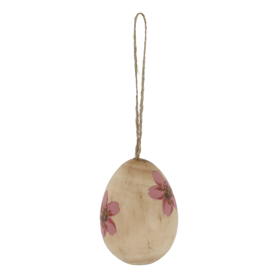 Chic Antique Osterei mit Holz und Blumen