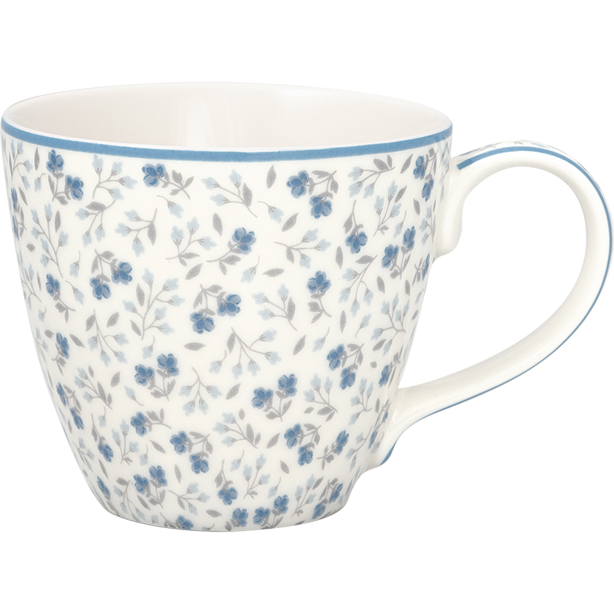 Greengate Becher Florali white Trinkbecher Mug
