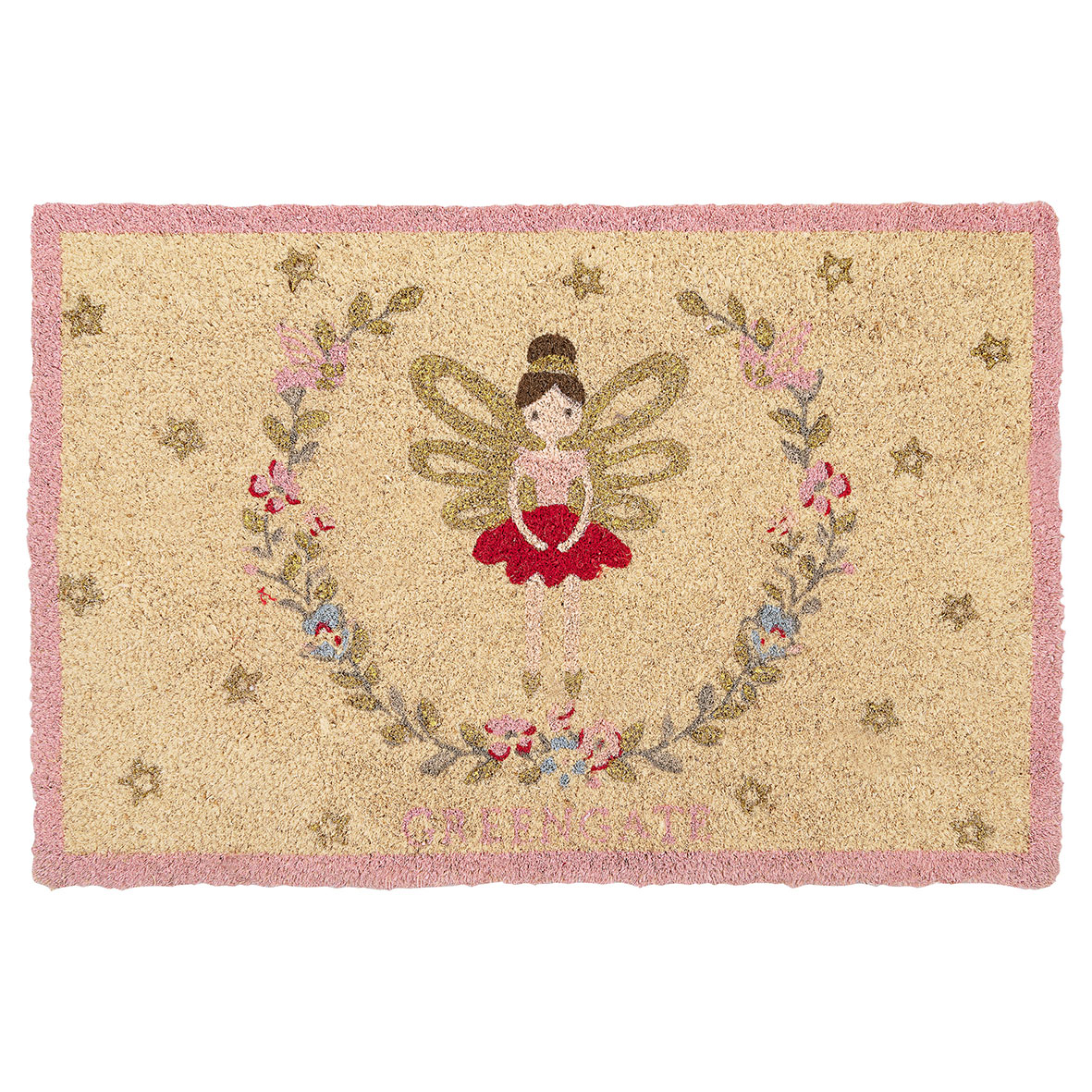 Greengate Fußmatte Cindarella xmas white 60x40 cm Kokosfaser