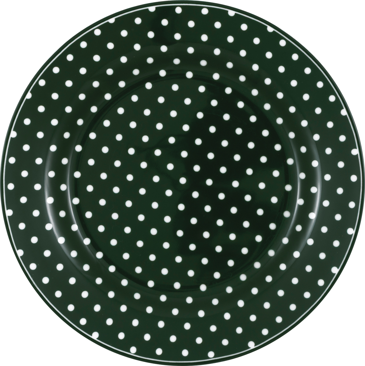 Greengate FrühstückstellerDotty green 20,5 cm