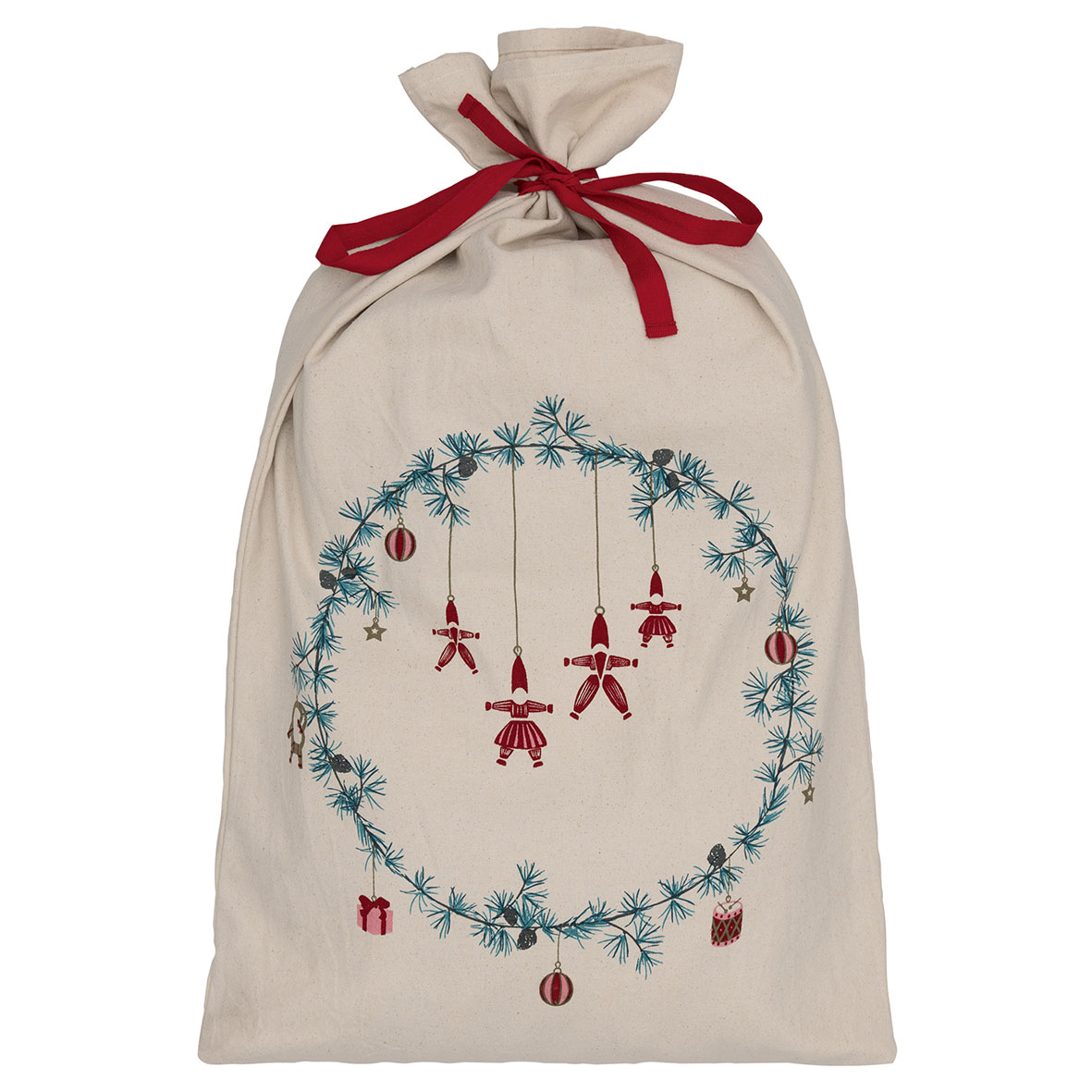 Greengate Stoffbeutel Juana white Gift bag large