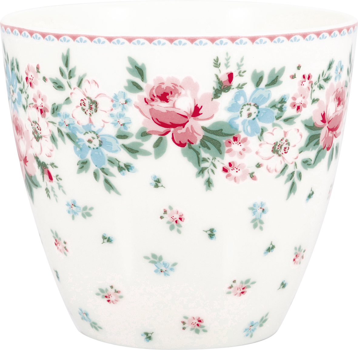 Greengate Lattecup Clara white Trinkbecher ohne Henkel