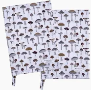 Krasilnikoff Geschirrtuch Mushroom brown Teatowel 50 x 70 cm