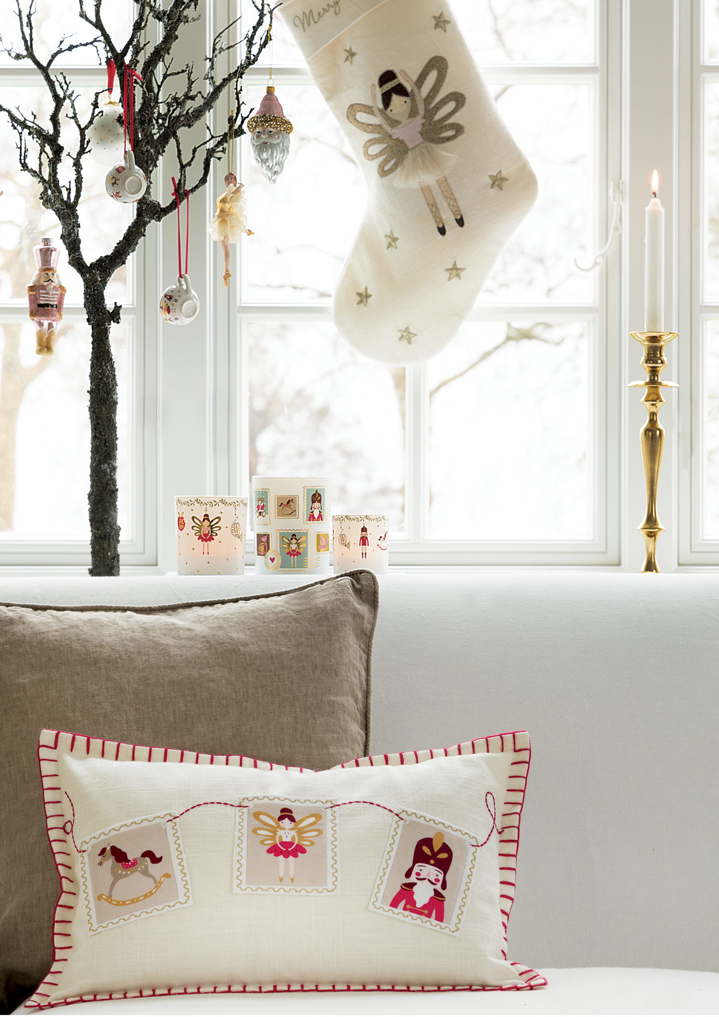 Greengate Becher Cindarella Xmas white