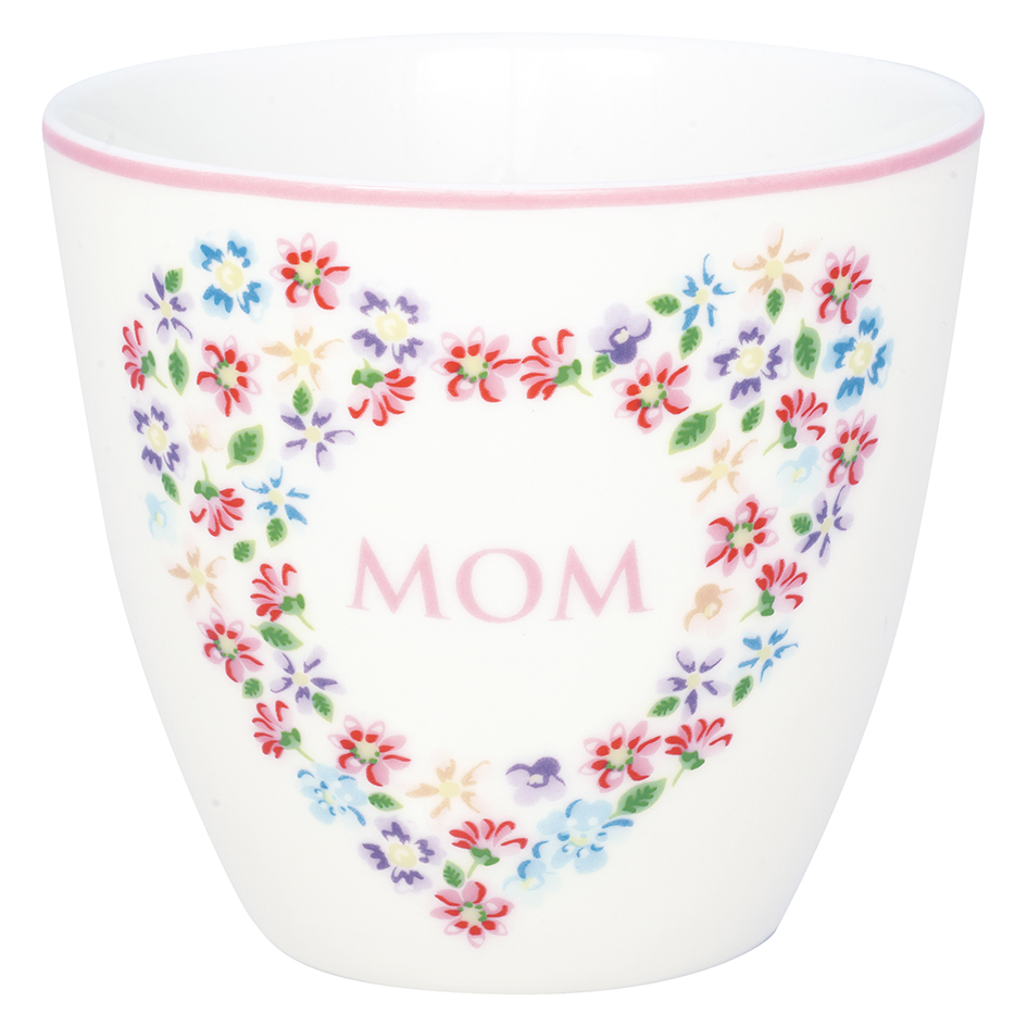 Greengate Lattecup Mom white