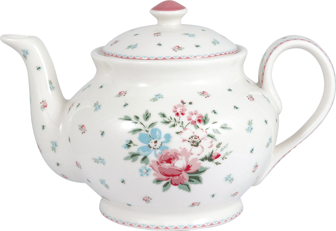 Greengate Tee/Kaffeekanne Clara white