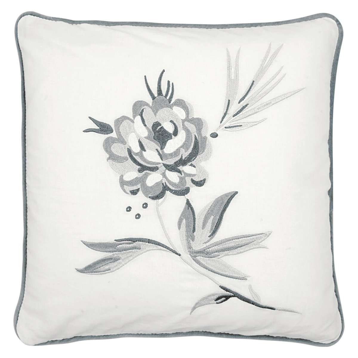 Greengate  Kissenbezug Aslaug white  with embroidery 40 x 40 cm