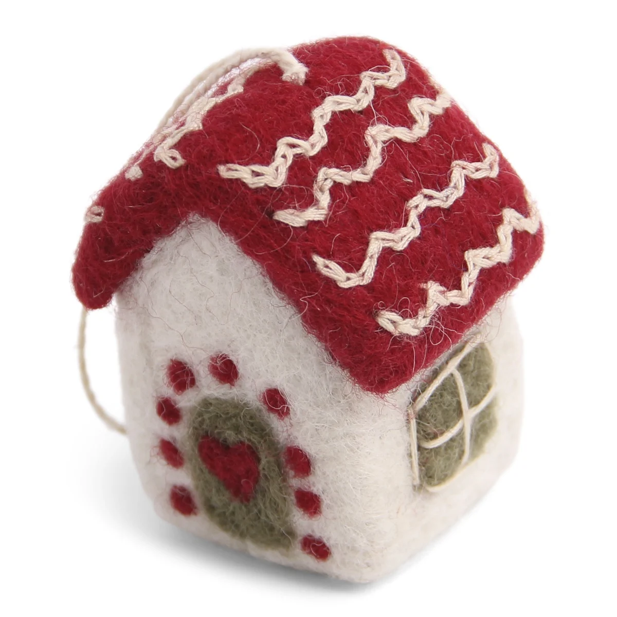 Gry & Sif handgefilztes X-mas House Anhänger