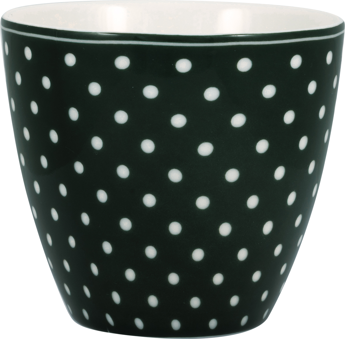 Greengate Lattecup Dotty green