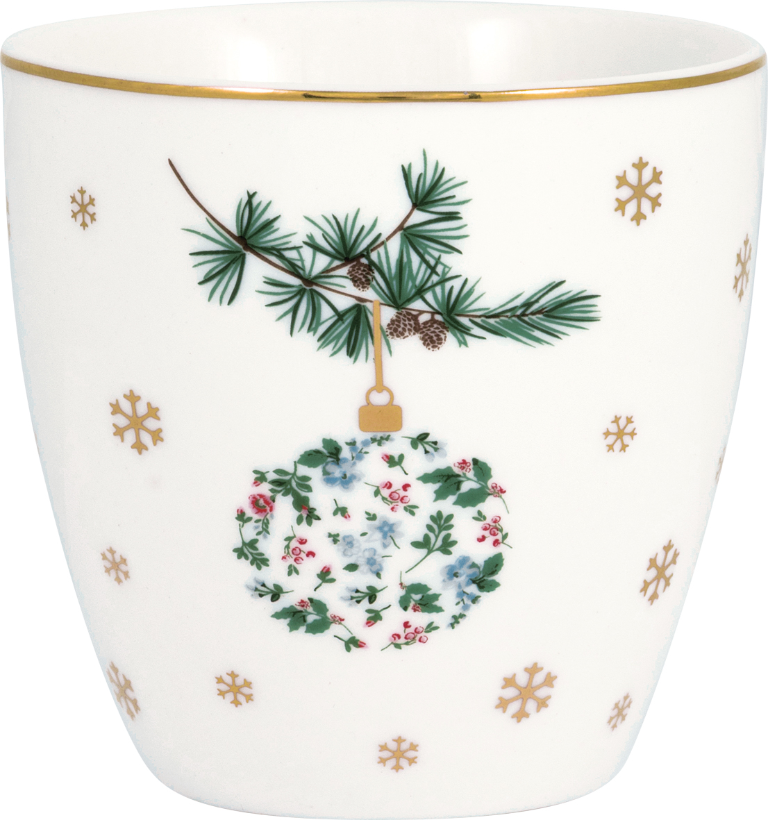 Greengate Minilattecup Joelle white Espressotasse