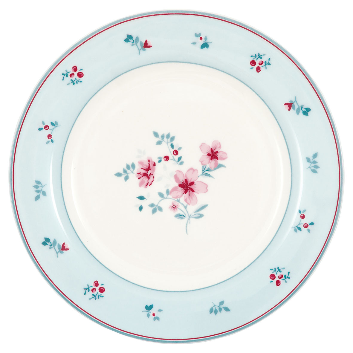 Greengate Frühstücksteller Alasie white 20,5 cm