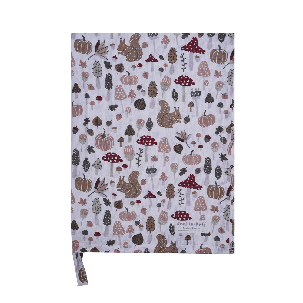 Krasilnikoff Geschirrtuch Autumn rose 50x70 cm