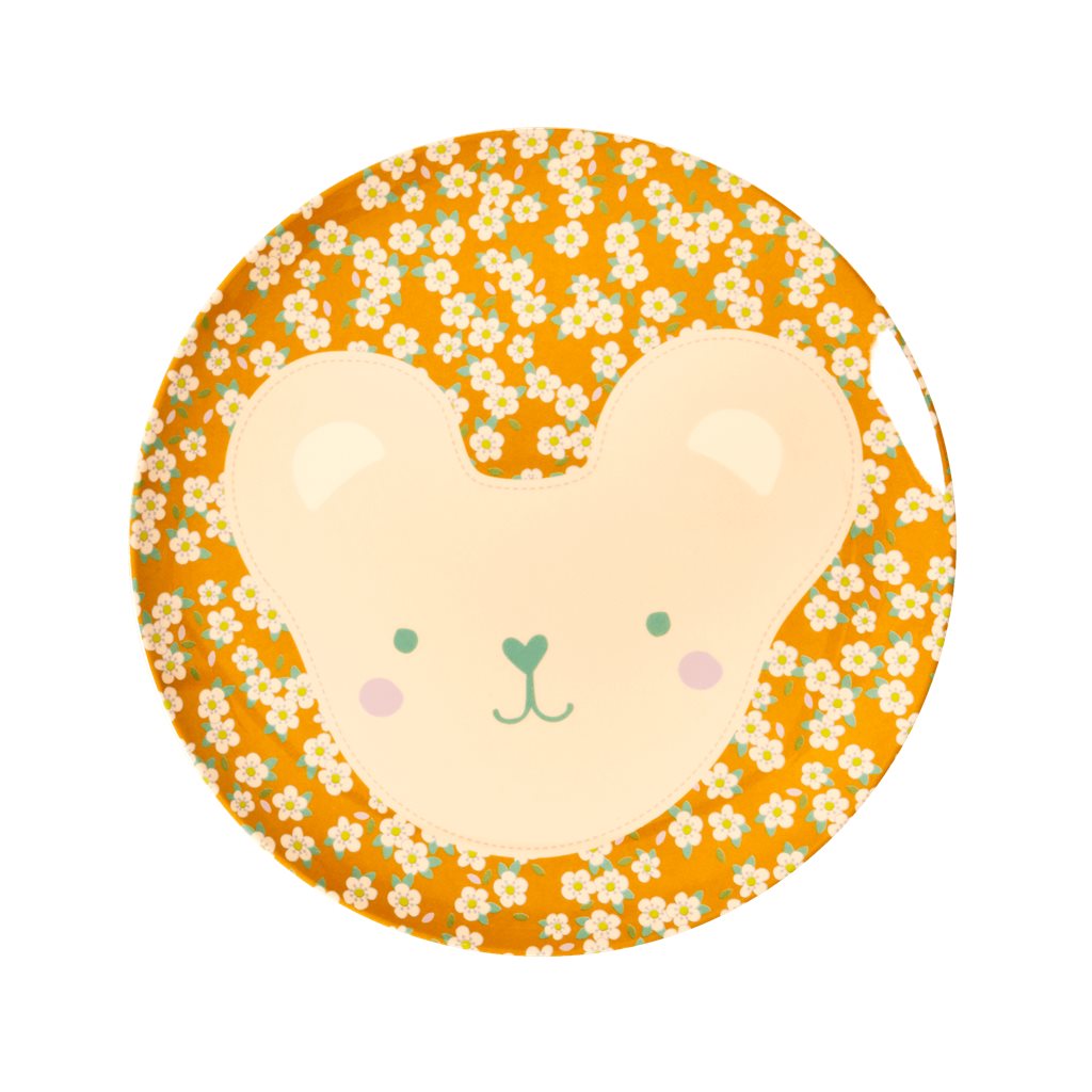 RICE Melamin Kinderteller "Teddy"
