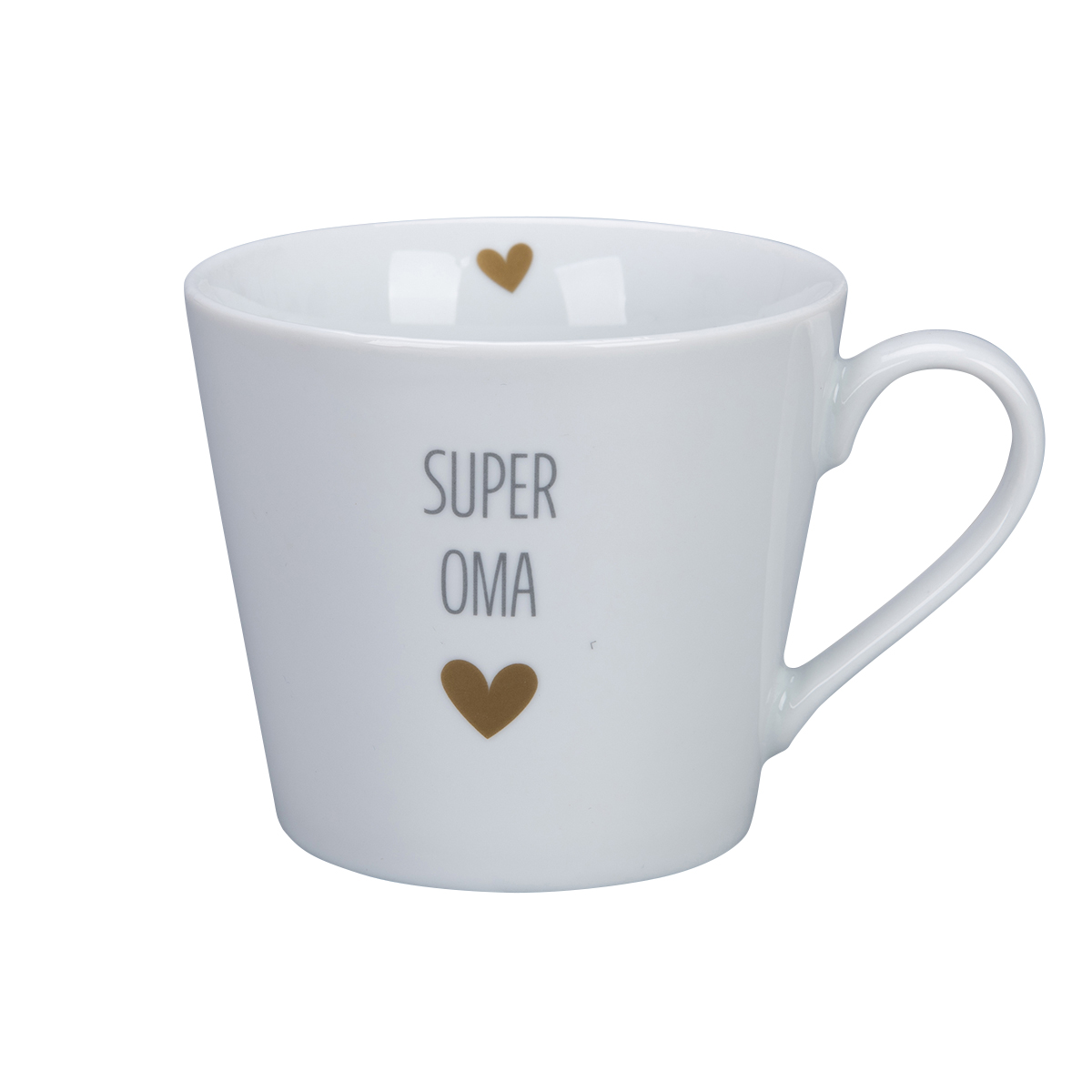 Krasilnikoff Happy Cup Super Oma Trinkbecher mit Henkel 