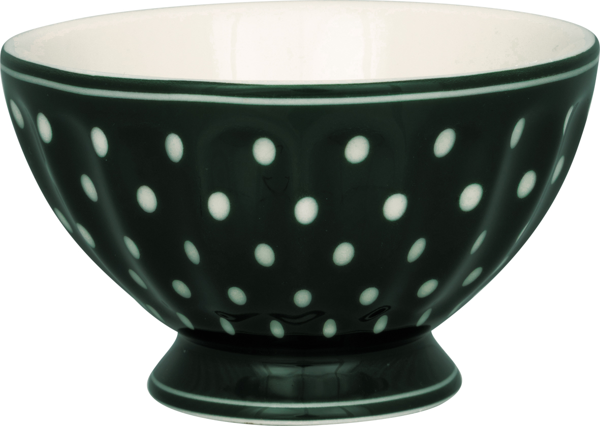 Greengate French bowl Dotty green medium Schüssel