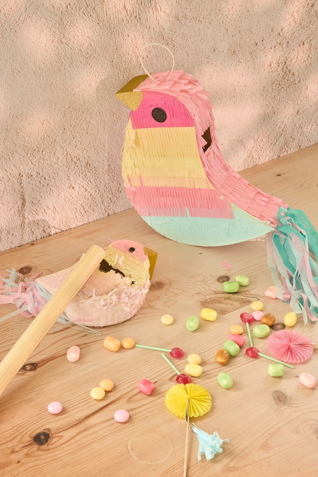 RICE Pinata Bird farbenfroh groß
