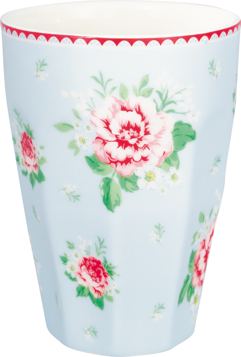 Greengate French Latte Alivia pale blue hoher Trinkbecher