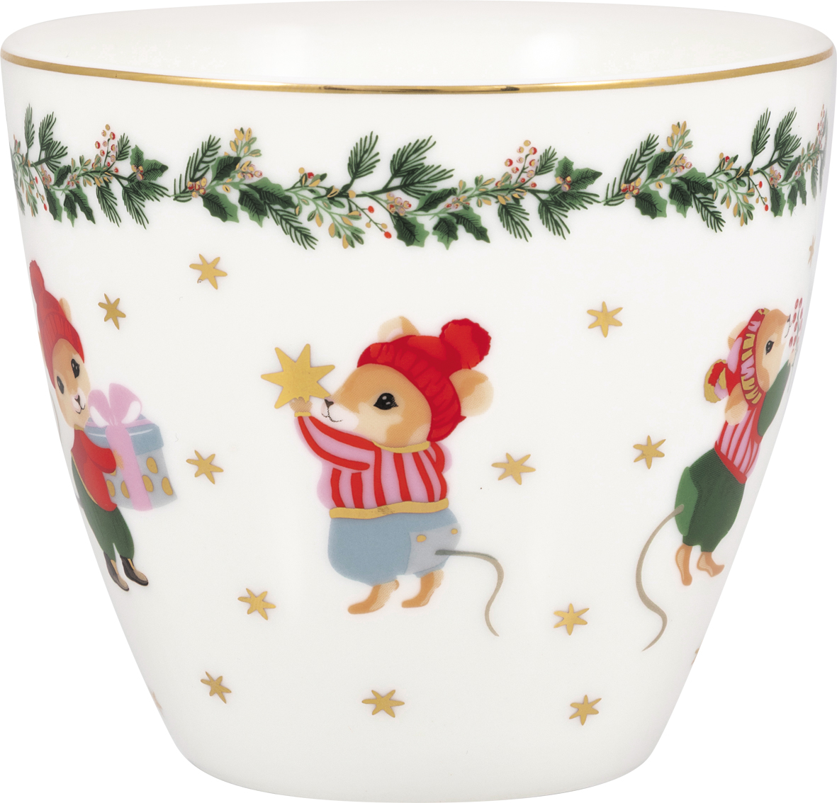 Greengate Lattecup Joanni white Trinkbecher ohne Henkel