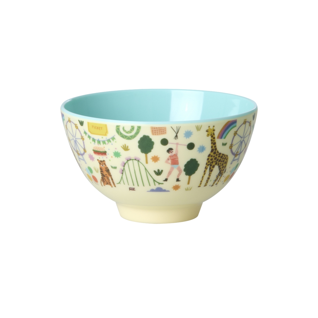 RICE Melamin Schüssel Fun fair Print mint small