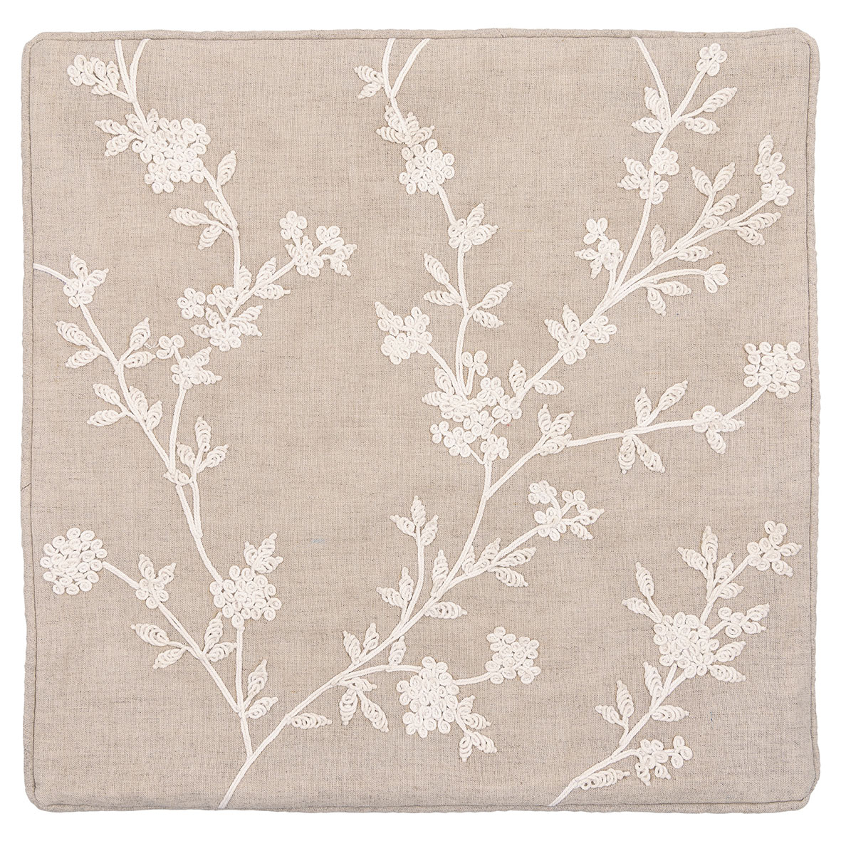 Greengate Kissenbezug Timian white mit Stickerei 40x40 cm Embroidery