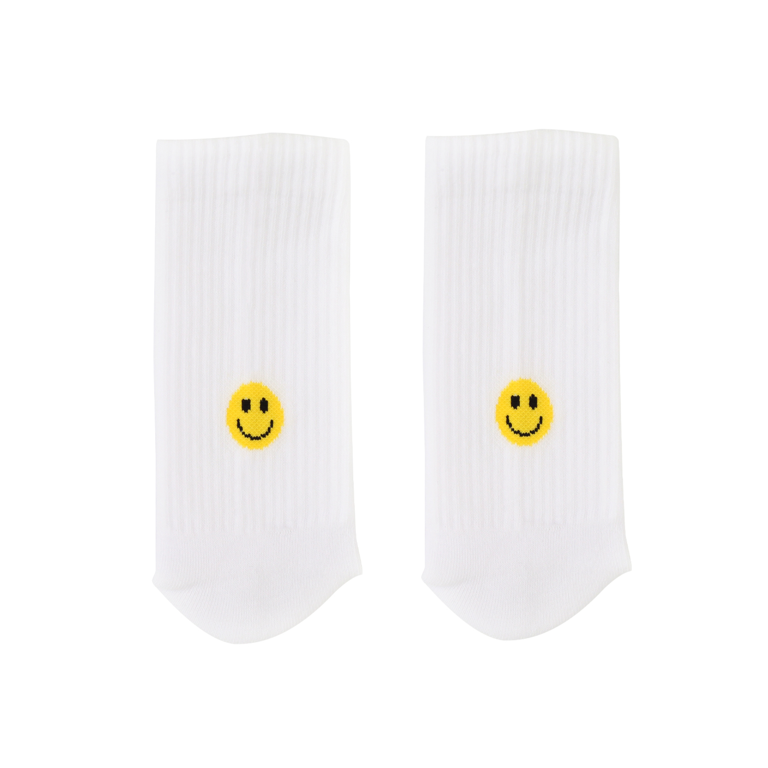 Eulenschnitt Mottosocken Smiley gelb