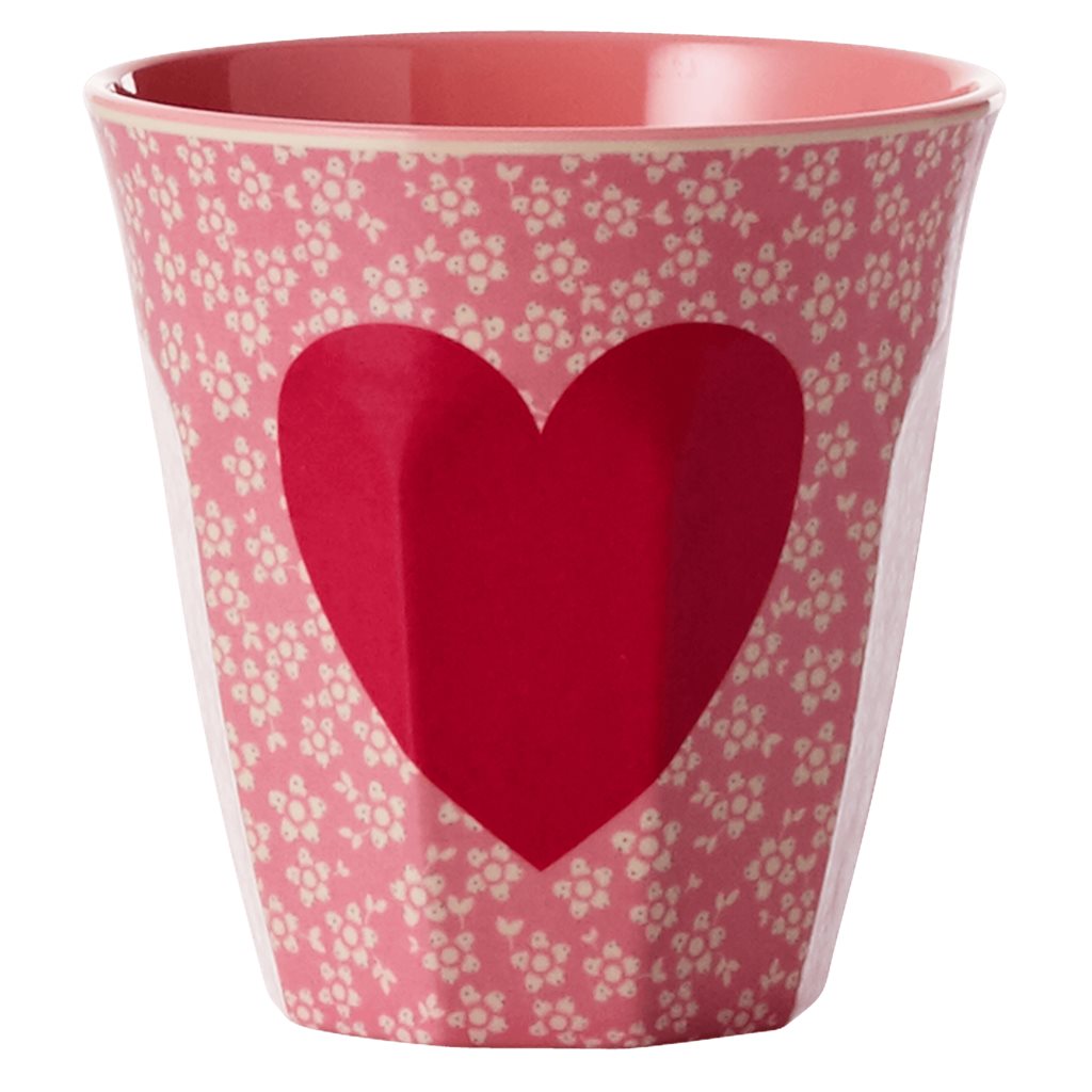 RICE Melamin Becher "Heart" medium