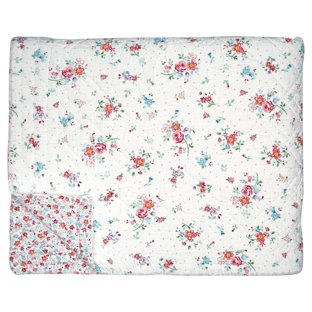 Greengate Quilt Belle white 180 x 230 cm