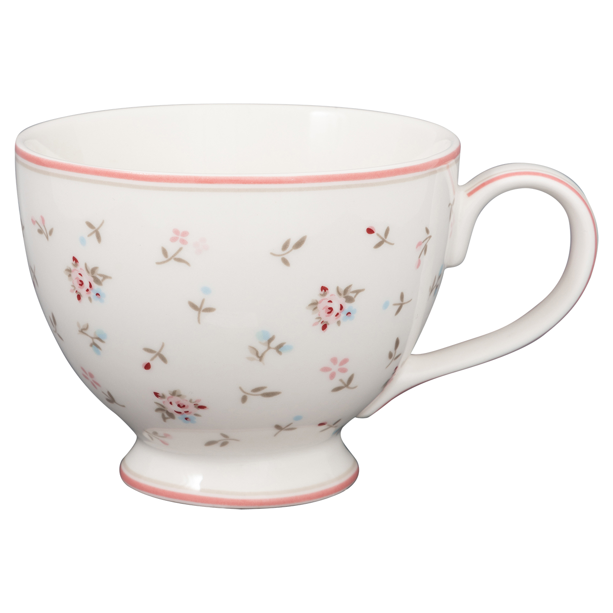 Greengate Teacup Junia white Becher