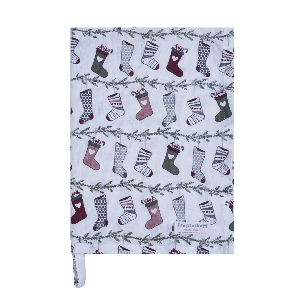 Krasilnikoff Geschirrtuch Christmas Stocking