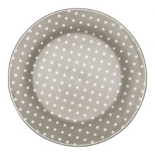 Greengate Frühstücksteller Spot grey 20,5 cm