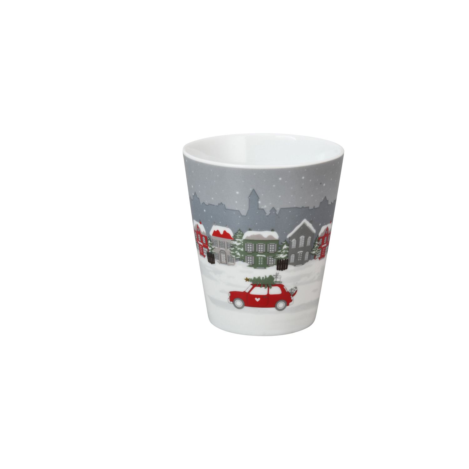 Krasilnikoff Happy Mug Driving in the city Trinkbecher ohne Henkel