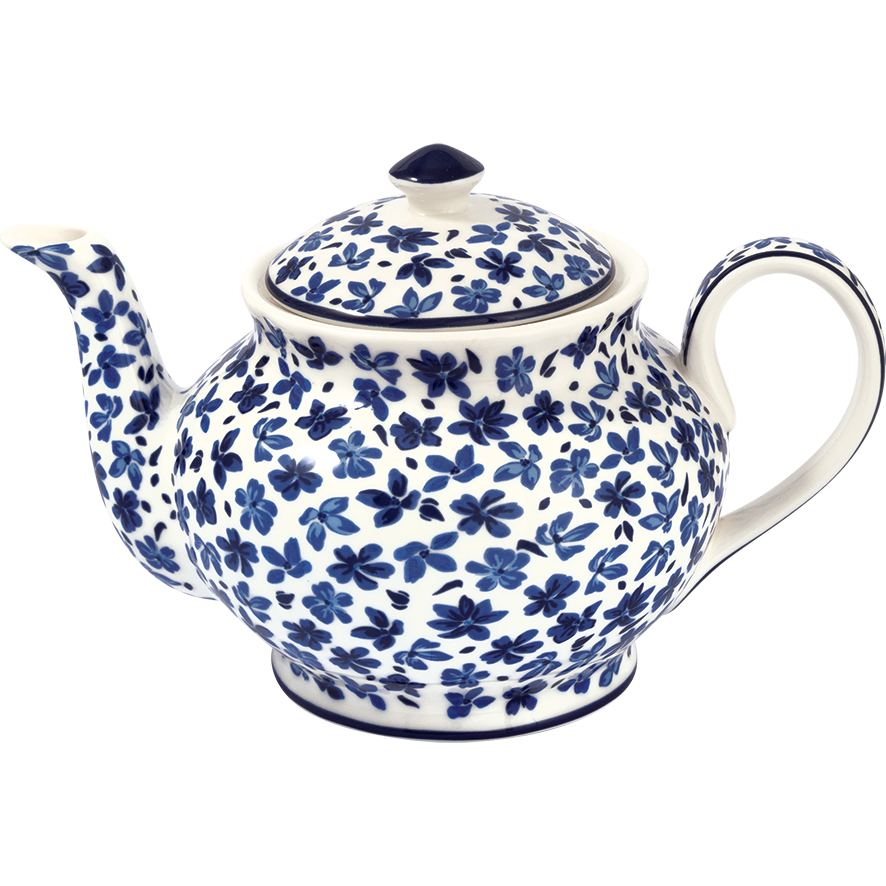 Greengate Tee/Kaffeekanne Dahla white rund