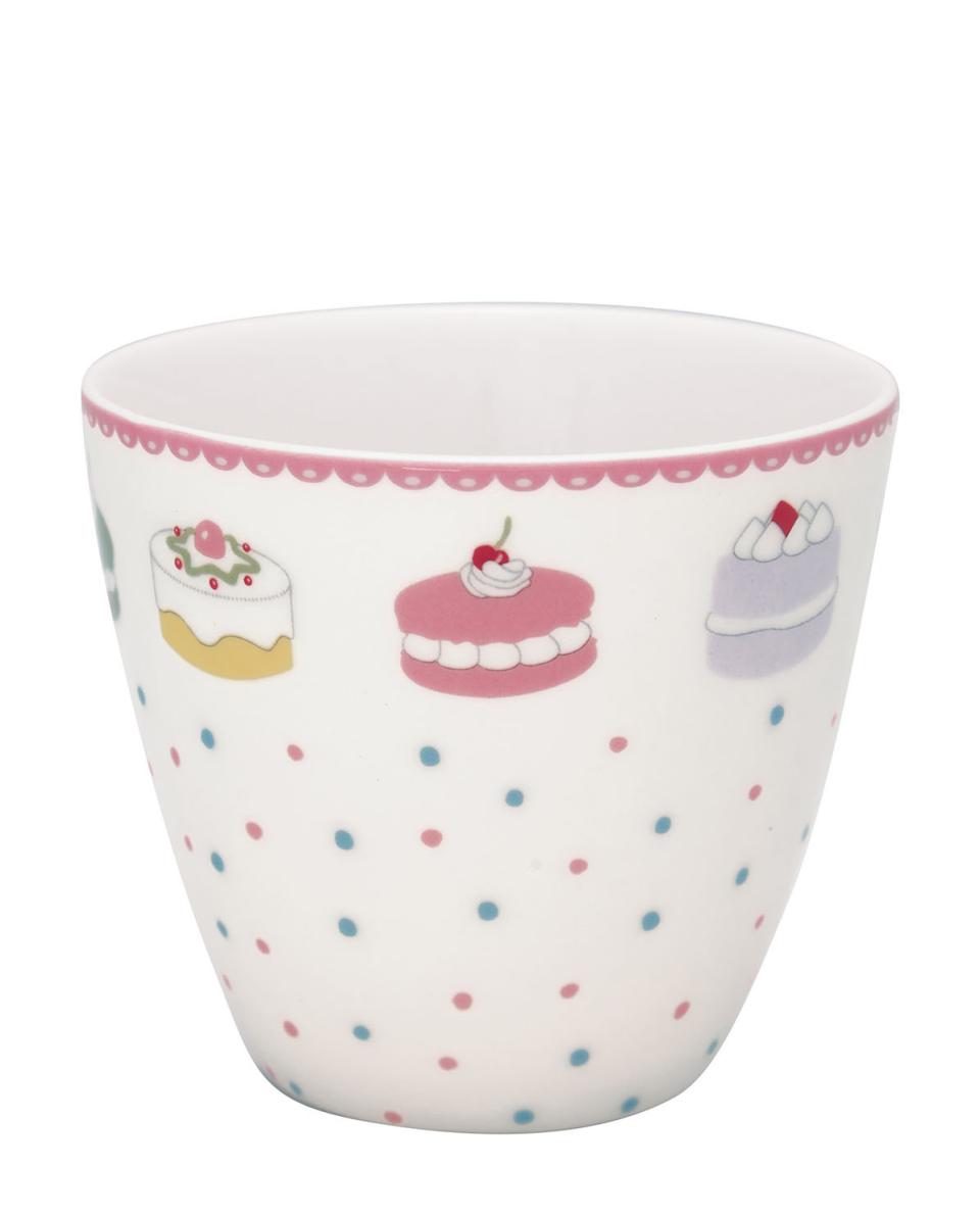 Greengate Lattecup Madelyn white Trinkbecher ohne Henkel