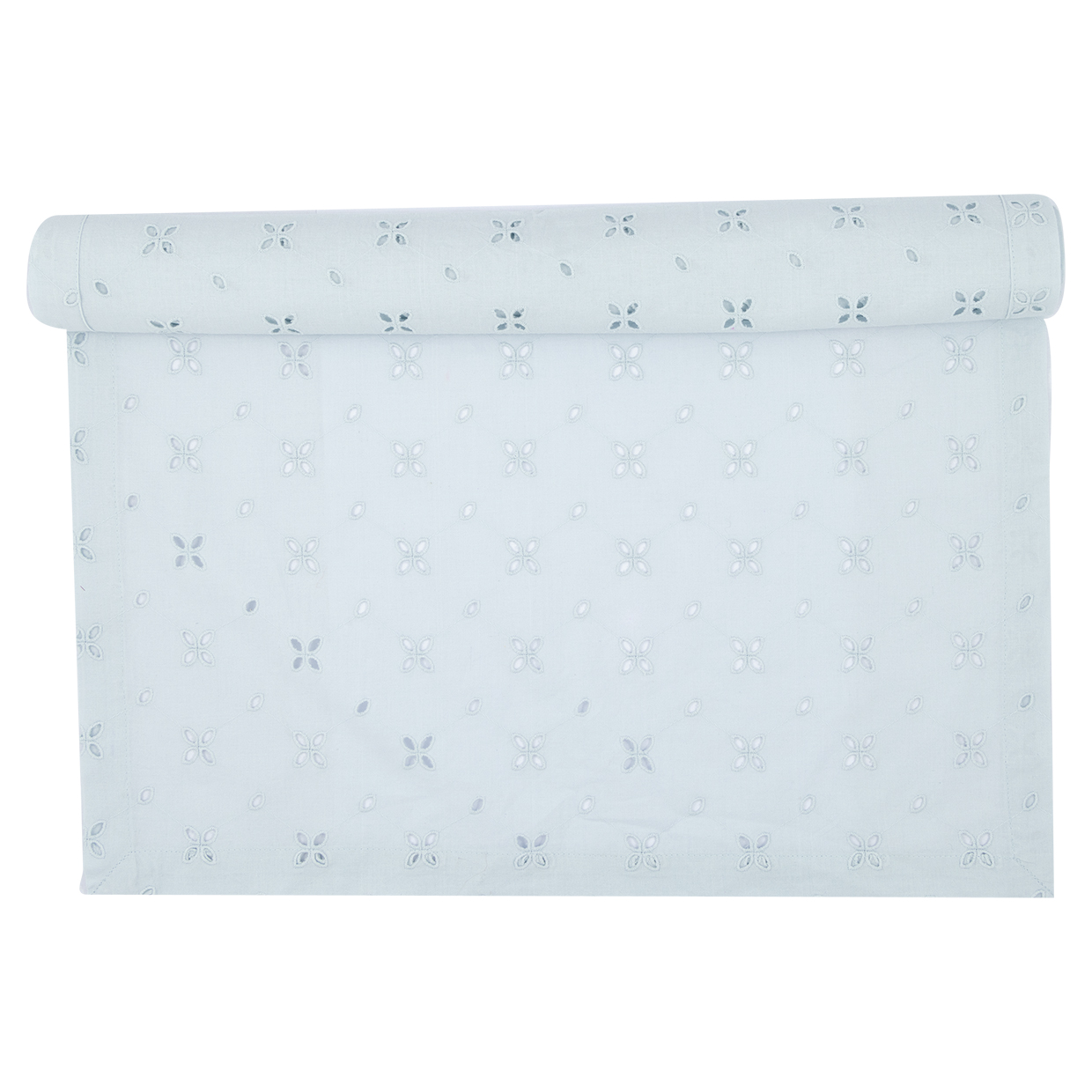 Greengate Tischläufer Lace pale blue 50 x 150 cm