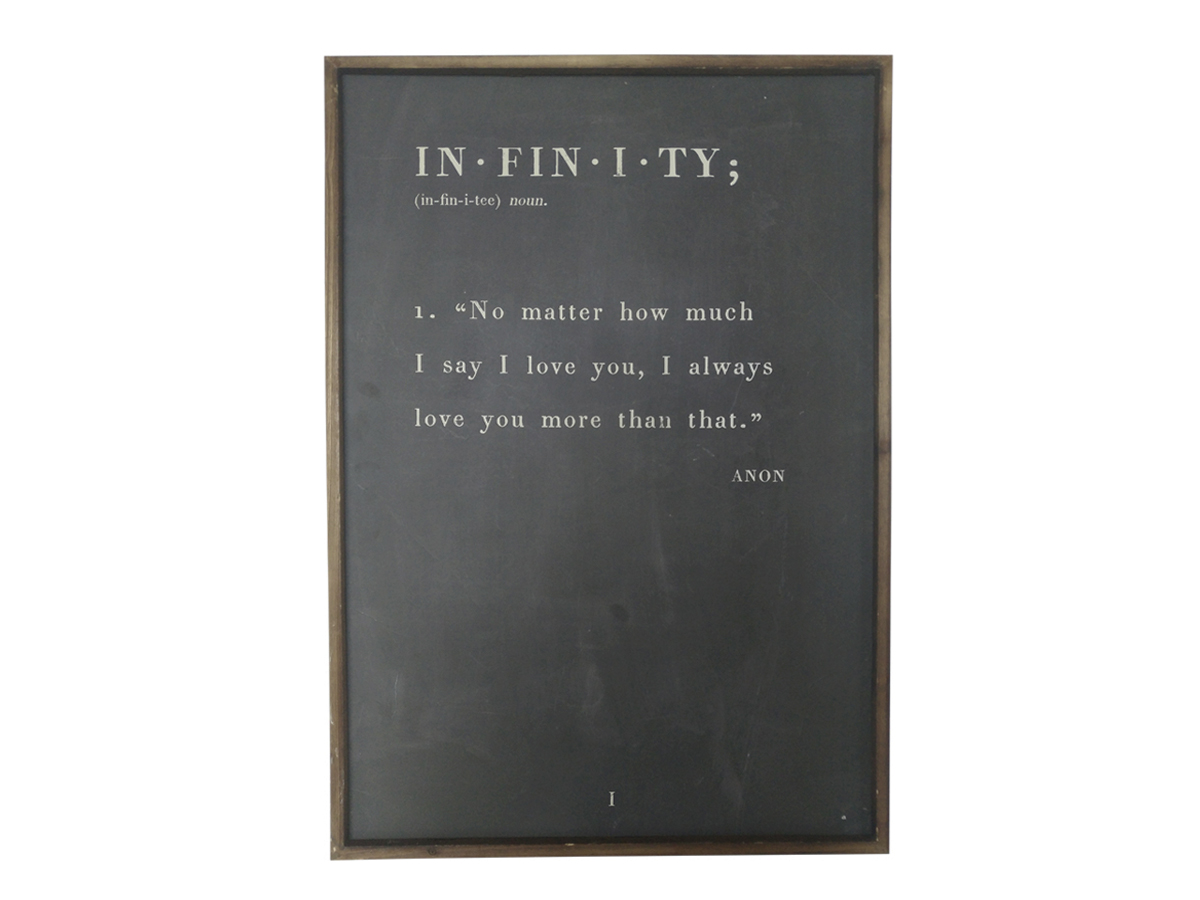 Chic Antique Bild Infinity (Solitär oder als Paarbild mit Bild Unconditional)