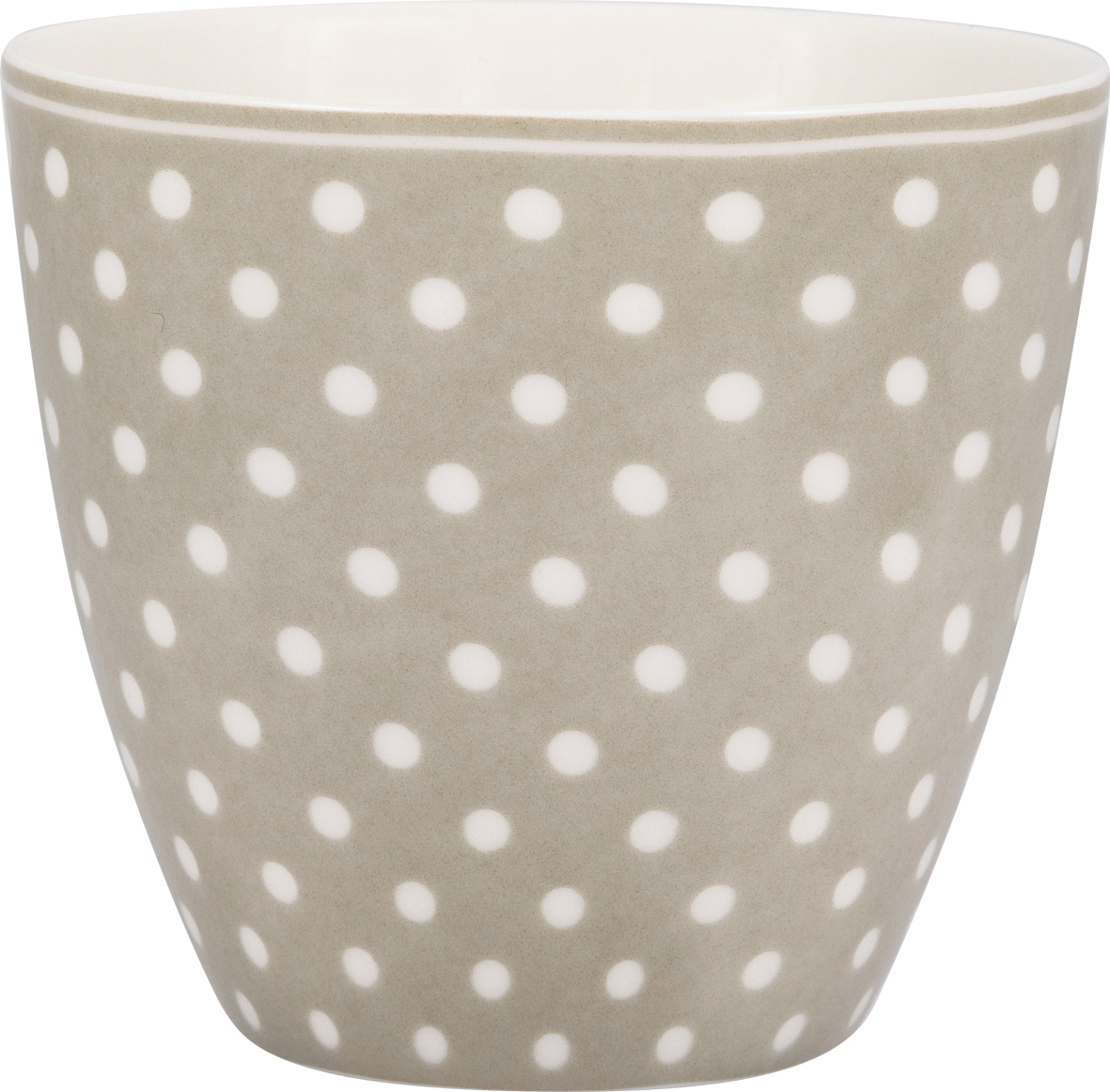 Greengate Lattecup Dotty beige Trinkbecher ohne Henkel