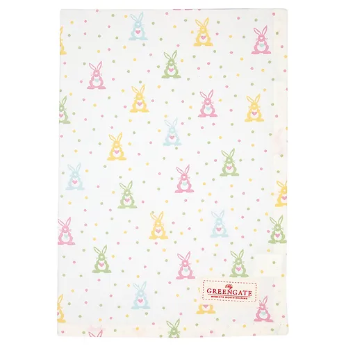 Greengate Geschirrtuch Bonnie white