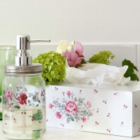 Greengate Tissue Box Leonora white rechteckig