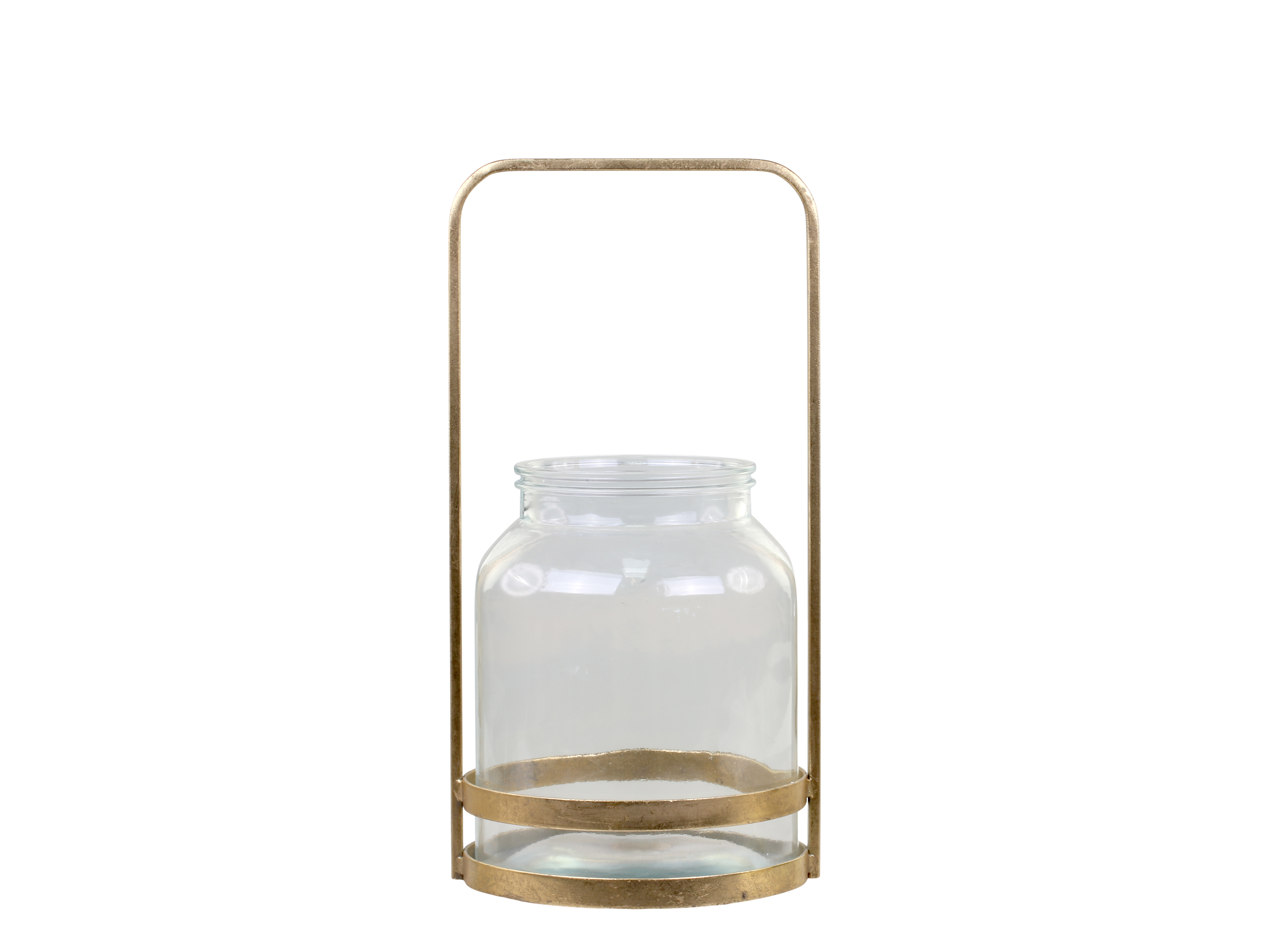 Chic Antique Laterne mit Henkel antique Messing