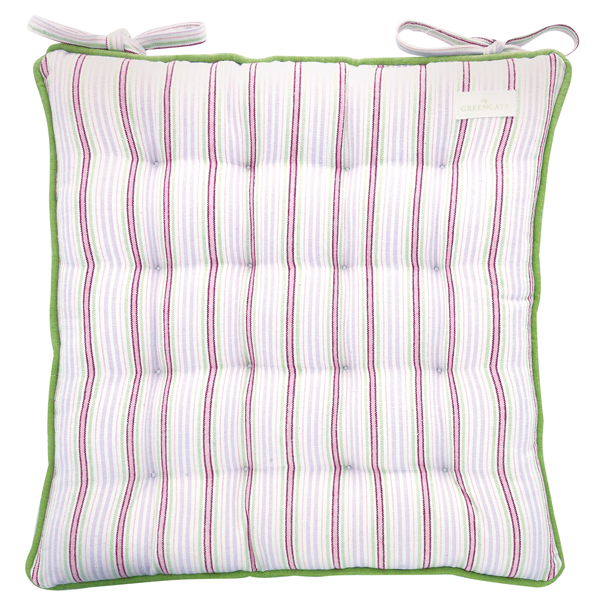 Greengate Sitzkissen Evelina white 40x40 cm zum festbinden