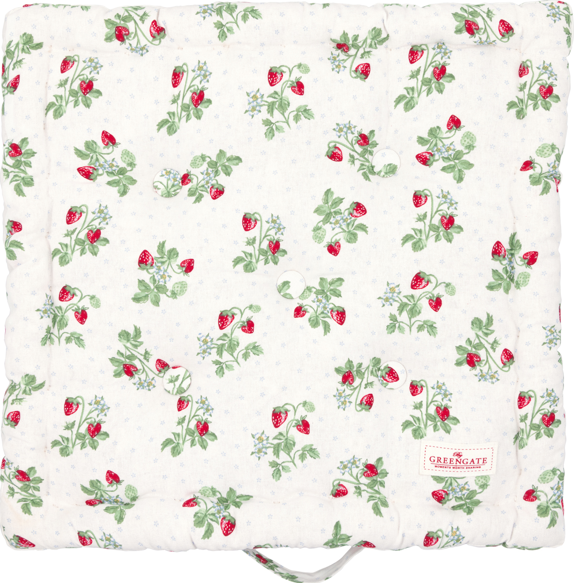 Greengate Sitzkissen/Matratzenkissen Berry white 50x50 cm