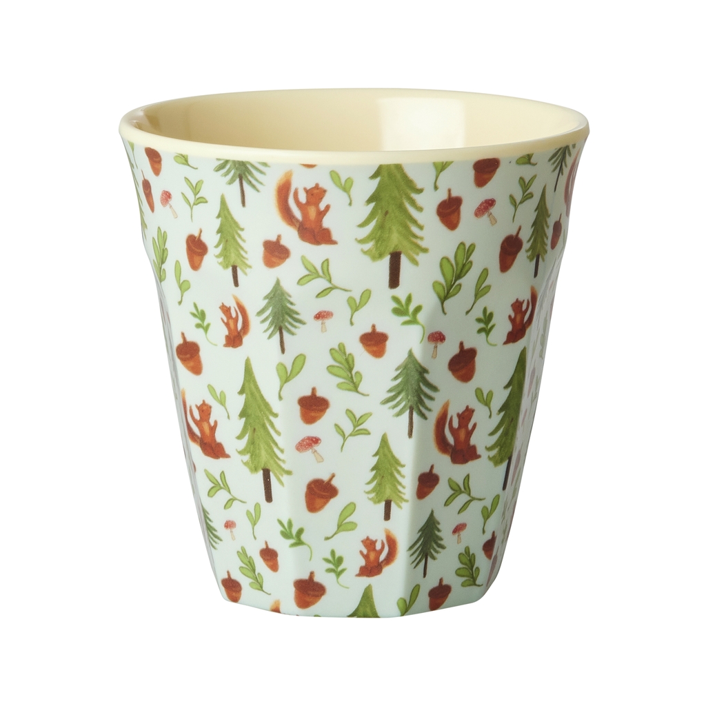 RICE Melamin Kinderbecher blue Happy Forest medium
