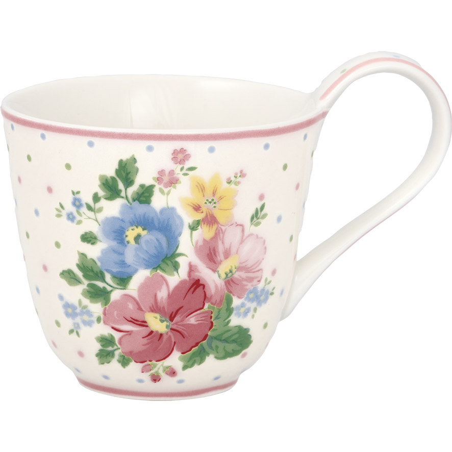 Greengate Tasse und Untertasse Josefina white 2-teilig Cup and saucer