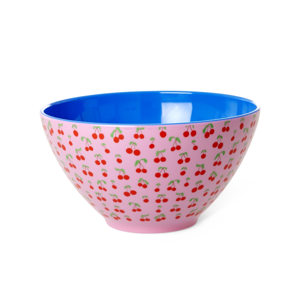 RICE Melamin Salatschüssel Cherry Love mit Kirschendesign
