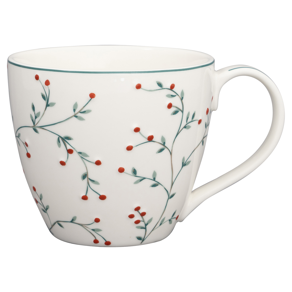 Greengate Becher Lucie white Lattecup mit Henkel