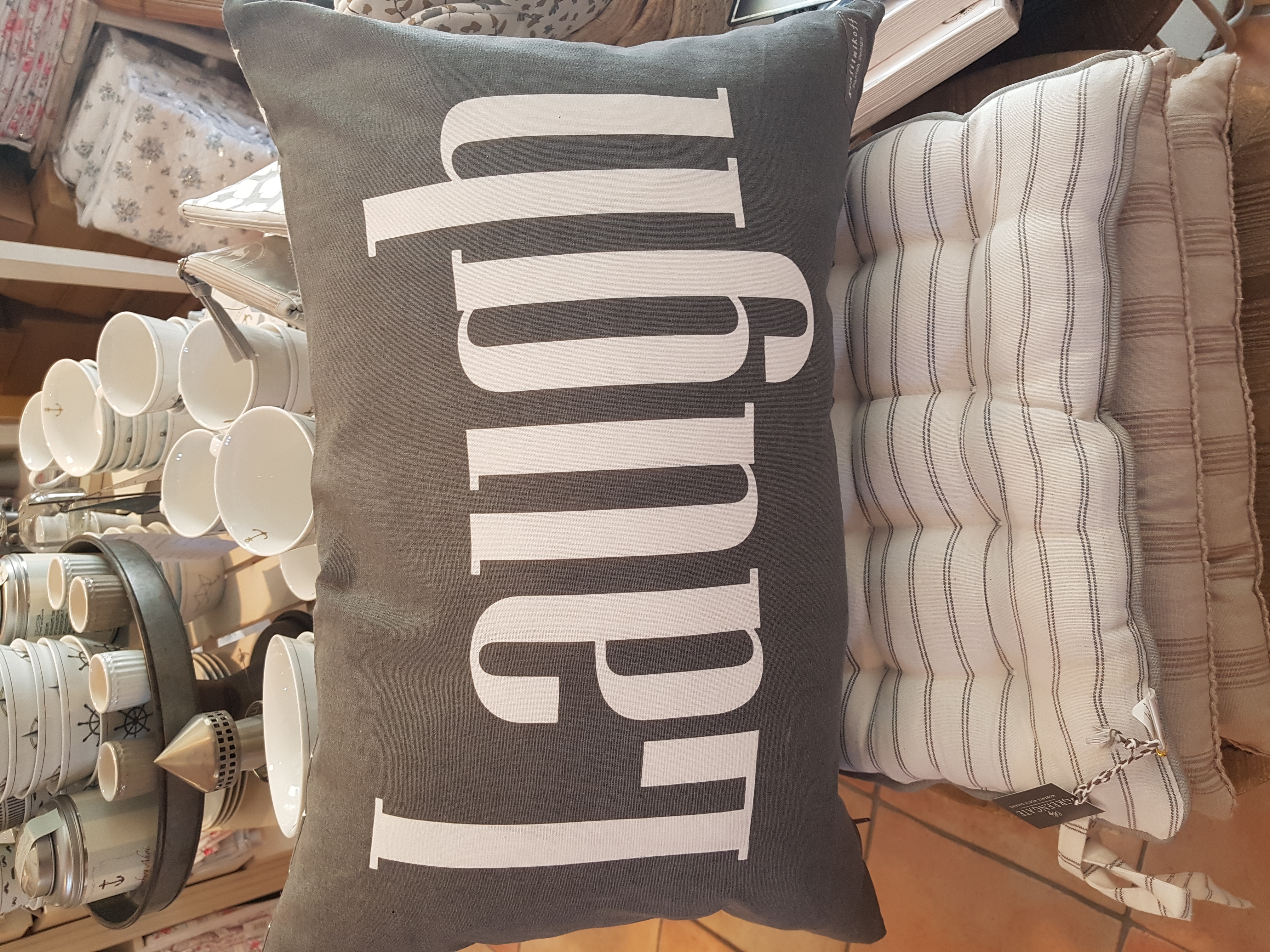 Krasilnikoff Kissenbezug Laugh 40 x 60 cm